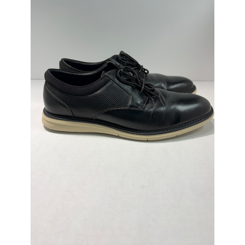 Nunn Bush Kore Mens Black‎ Hybrid Dress Shoes Plain Toe Oxford 10M MS0007